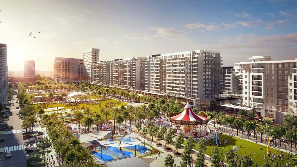 Luxury living at Town Square Dubai features world-class amenities, lush parks, and modern residential designs.